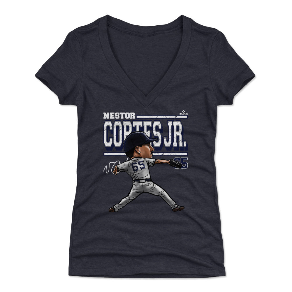 Nestor Cortes Women's T-Shirt, New York Baseball Women's V-Neck T-Shirt