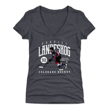 Gabriel Landeskog Women's V-Neck T-Shirt | 500 LEVEL