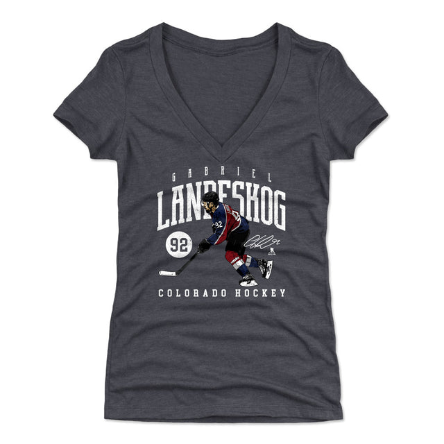 Gabriel Landeskog Women's V-Neck T-Shirt | 500 LEVEL