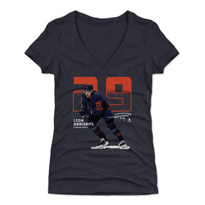 Leon Draisaitl Women's V-Neck T-Shirt | 500 LEVEL