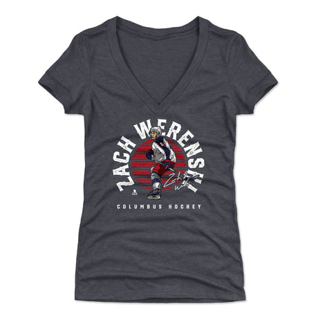 Zach Werenski Women's V-Neck T-Shirt | 500 LEVEL