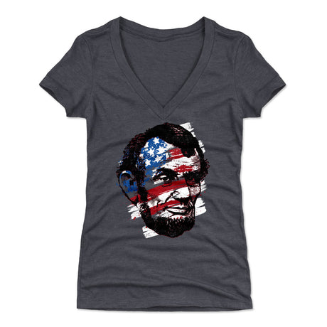Abraham Lincoln Women's V-Neck T-Shirt | 500 LEVEL