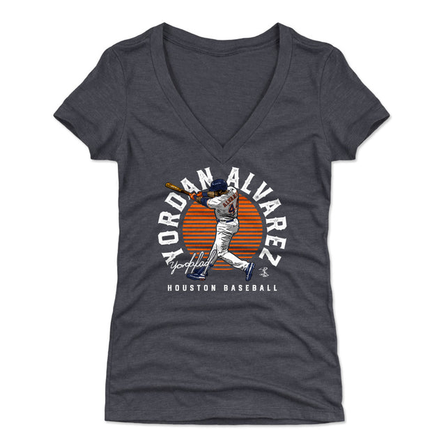 Yordan Alvarez Women's V-Neck T-Shirt | 500 LEVEL