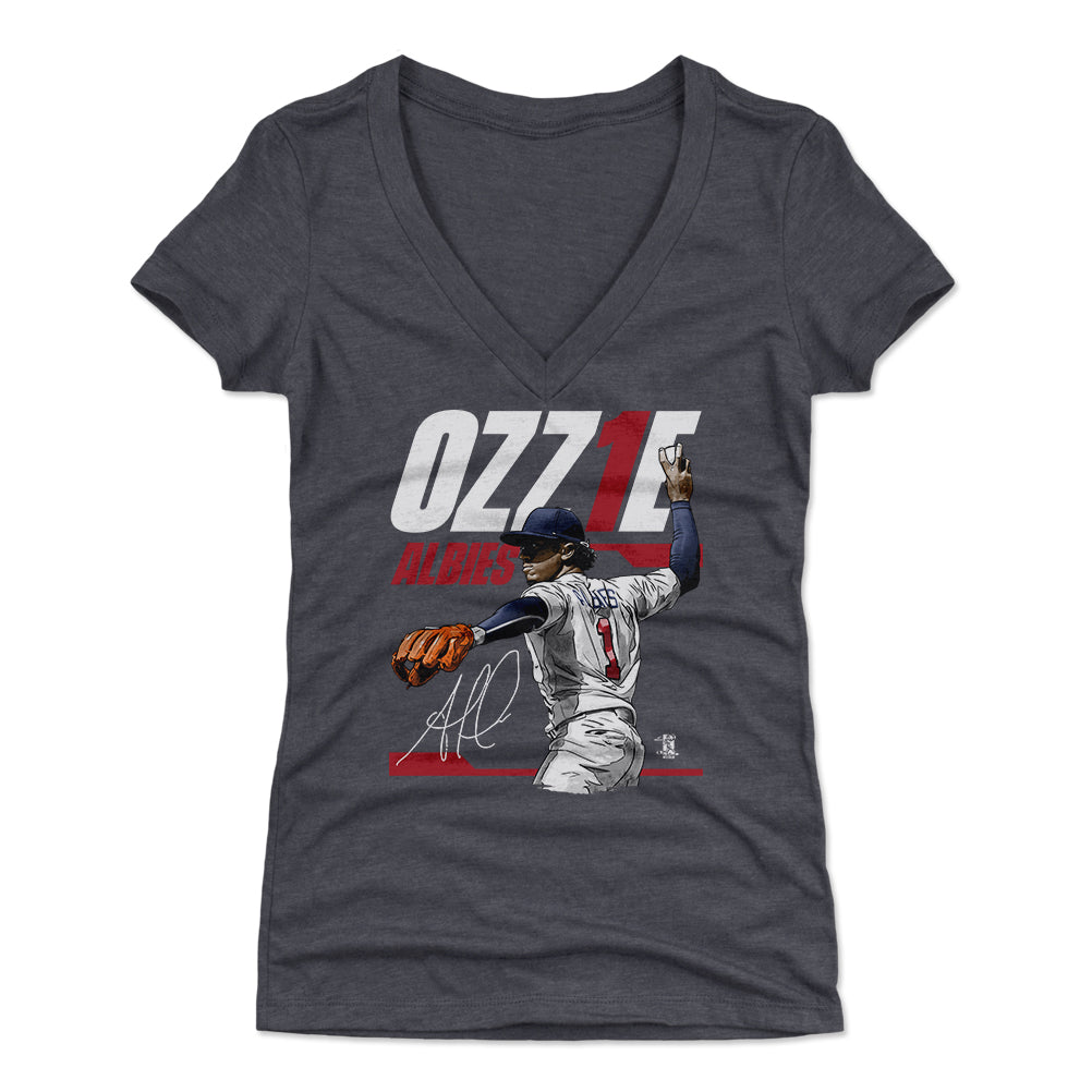 Ozzie Albies Women's V-Neck T-Shirt | 500 LEVEL