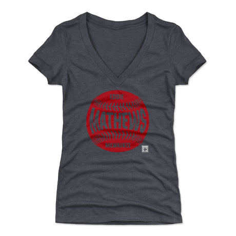 Eddie Mathews Women's V-Neck T-Shirt | 500 LEVEL