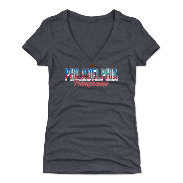 Philadelphia Women's V-Neck T-Shirt | 500 LEVEL