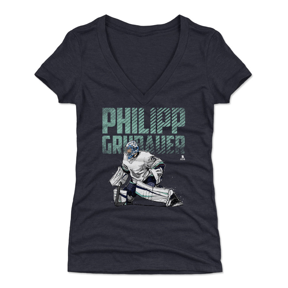 Philipp Grubauer Women's V-Neck T-Shirt | 500 LEVEL