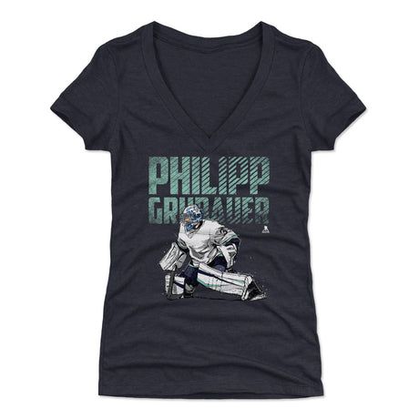 Philipp Grubauer Women's V-Neck T-Shirt | 500 LEVEL