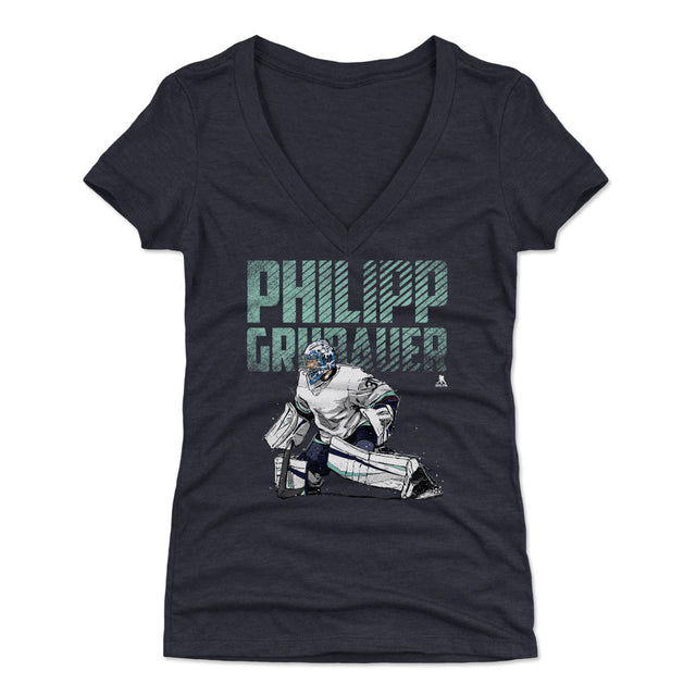 Philipp Grubauer Women's V-Neck T-Shirt | 500 LEVEL