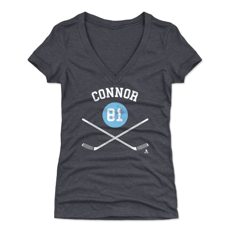 Kyle Connor Women's V-Neck T-Shirt | 500 LEVEL