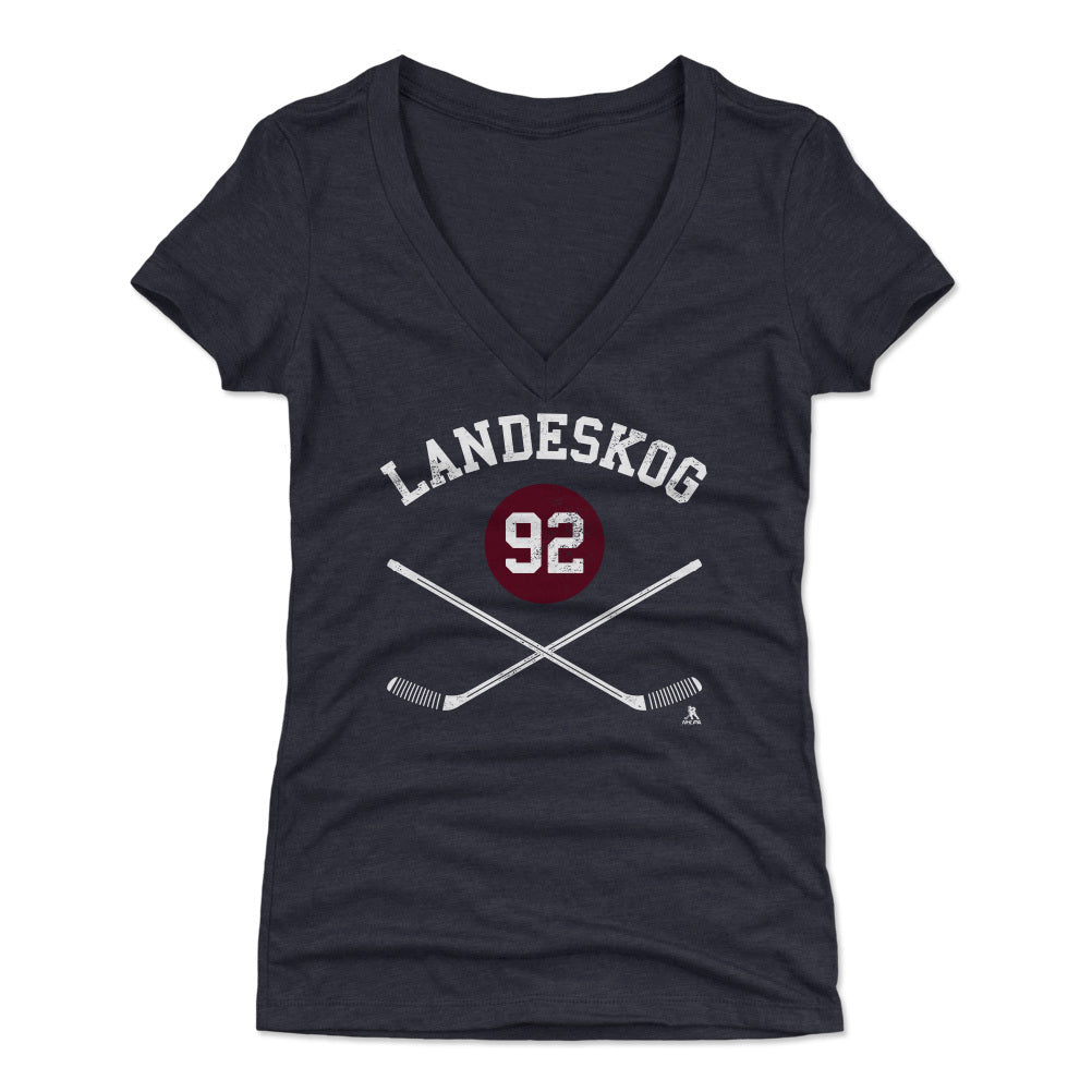 Gabriel Landeskog Women's V-Neck T-Shirt | 500 LEVEL
