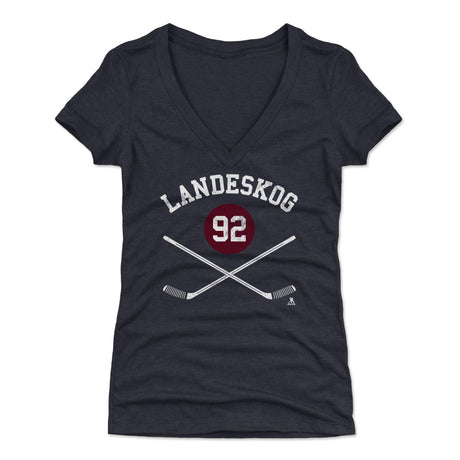 Gabriel Landeskog Women's V-Neck T-Shirt | 500 LEVEL