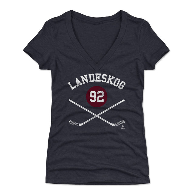 Gabriel Landeskog Women's V-Neck T-Shirt | 500 LEVEL