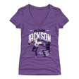 Lamar Jackson Women's V-Neck T-Shirt | 500 LEVEL