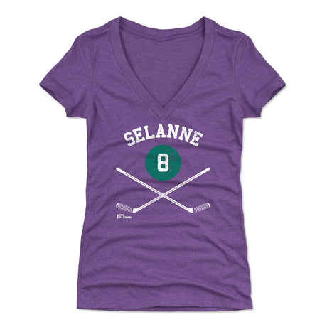 Teemu Selanne Women's V-Neck T-Shirt | 500 LEVEL