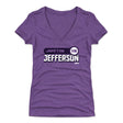 Justin Jefferson Women's V-Neck T-Shirt | 500 LEVEL