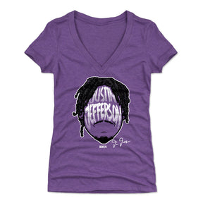 Justin Jefferson Women's V-Neck T-Shirt | 500 LEVEL