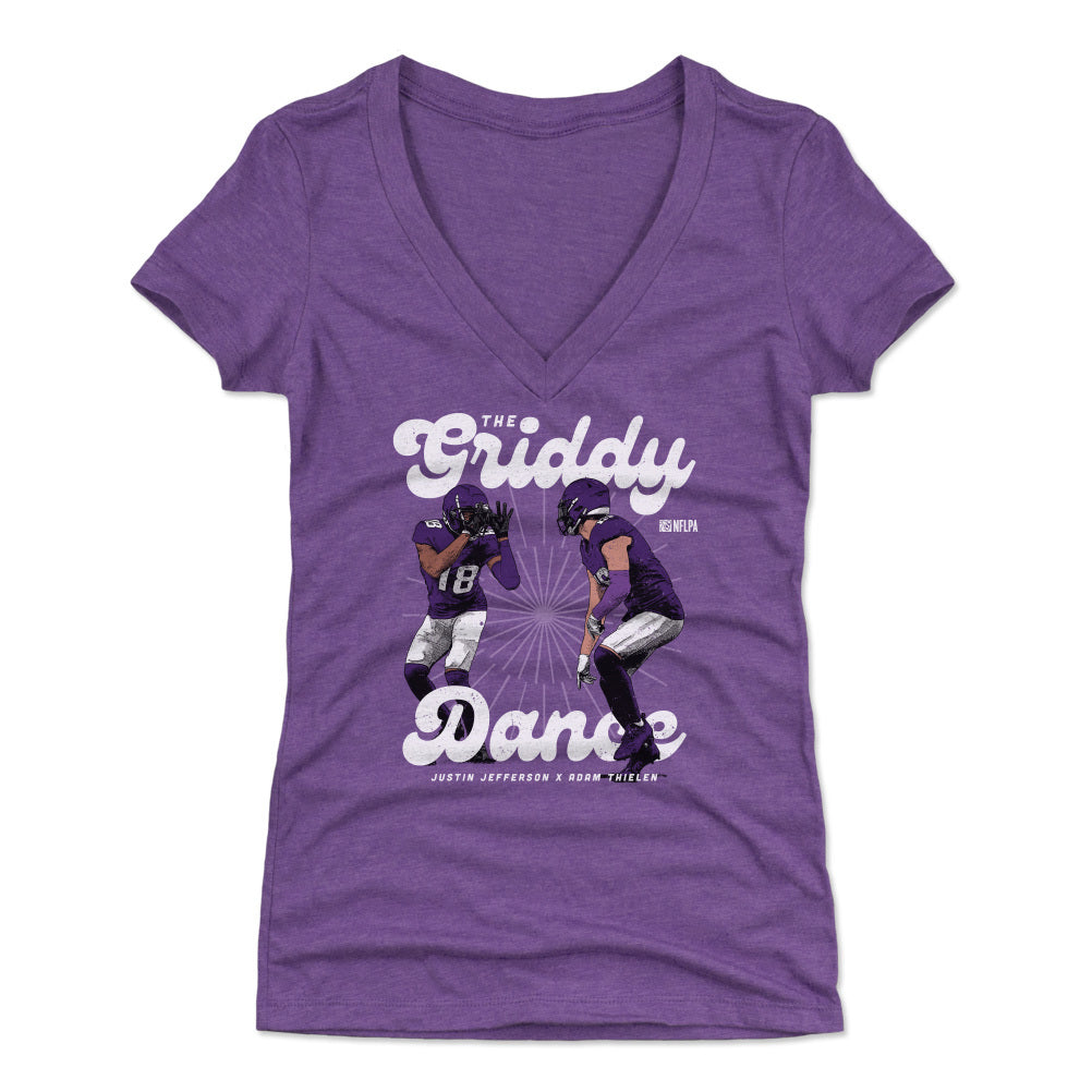 Justin Jefferson Women's V-Neck T-Shirt | 500 LEVEL
