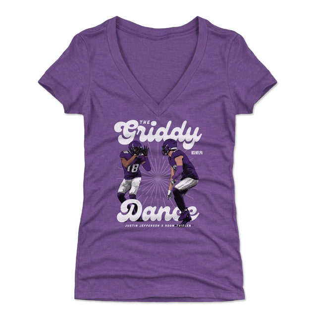 Justin Jefferson Women's V-Neck T-Shirt | 500 LEVEL