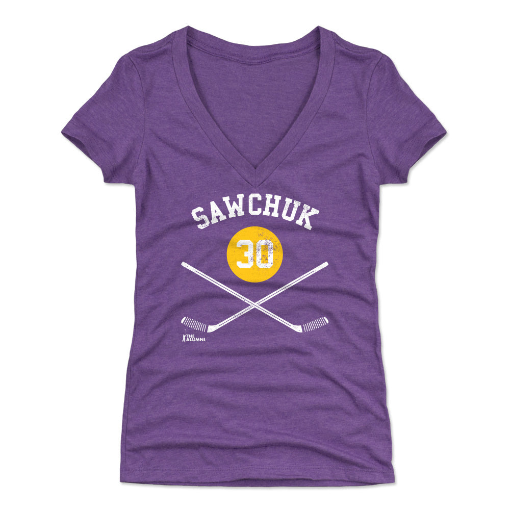 Terry Sawchuk Women's V-Neck T-Shirt | 500 LEVEL