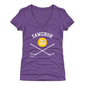 Terry Sawchuk Women's V-Neck T-Shirt | 500 LEVEL