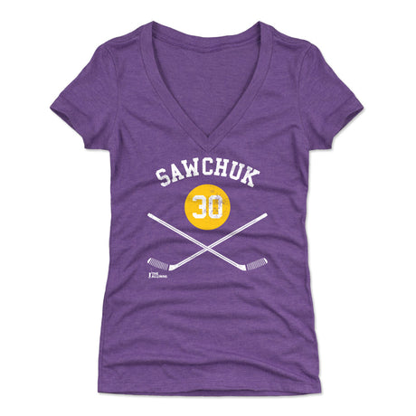 Terry Sawchuk Women's V-Neck T-Shirt | 500 LEVEL