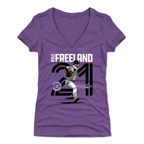 Kyle Freeland Women's V-Neck T-Shirt | 500 LEVEL