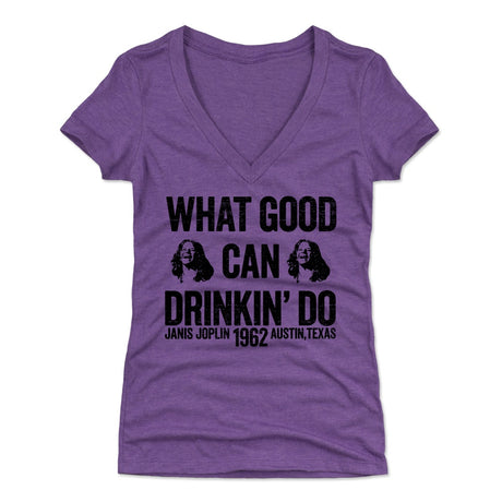 Janis Joplin Women's V-Neck T-Shirt | 500 LEVEL