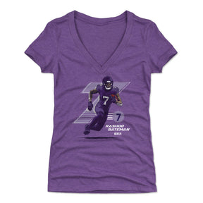 Rashod Bateman Women's V-Neck T-Shirt | 500 LEVEL