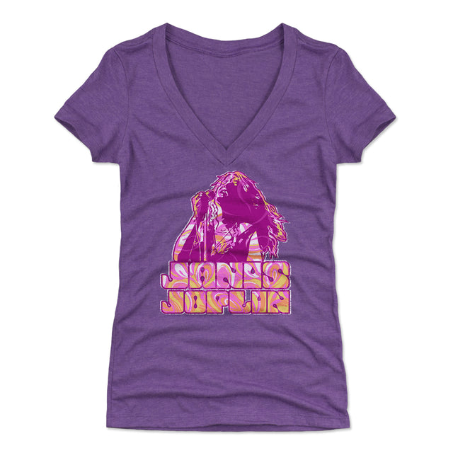 Janis Joplin Women's V-Neck T-Shirt | 500 LEVEL