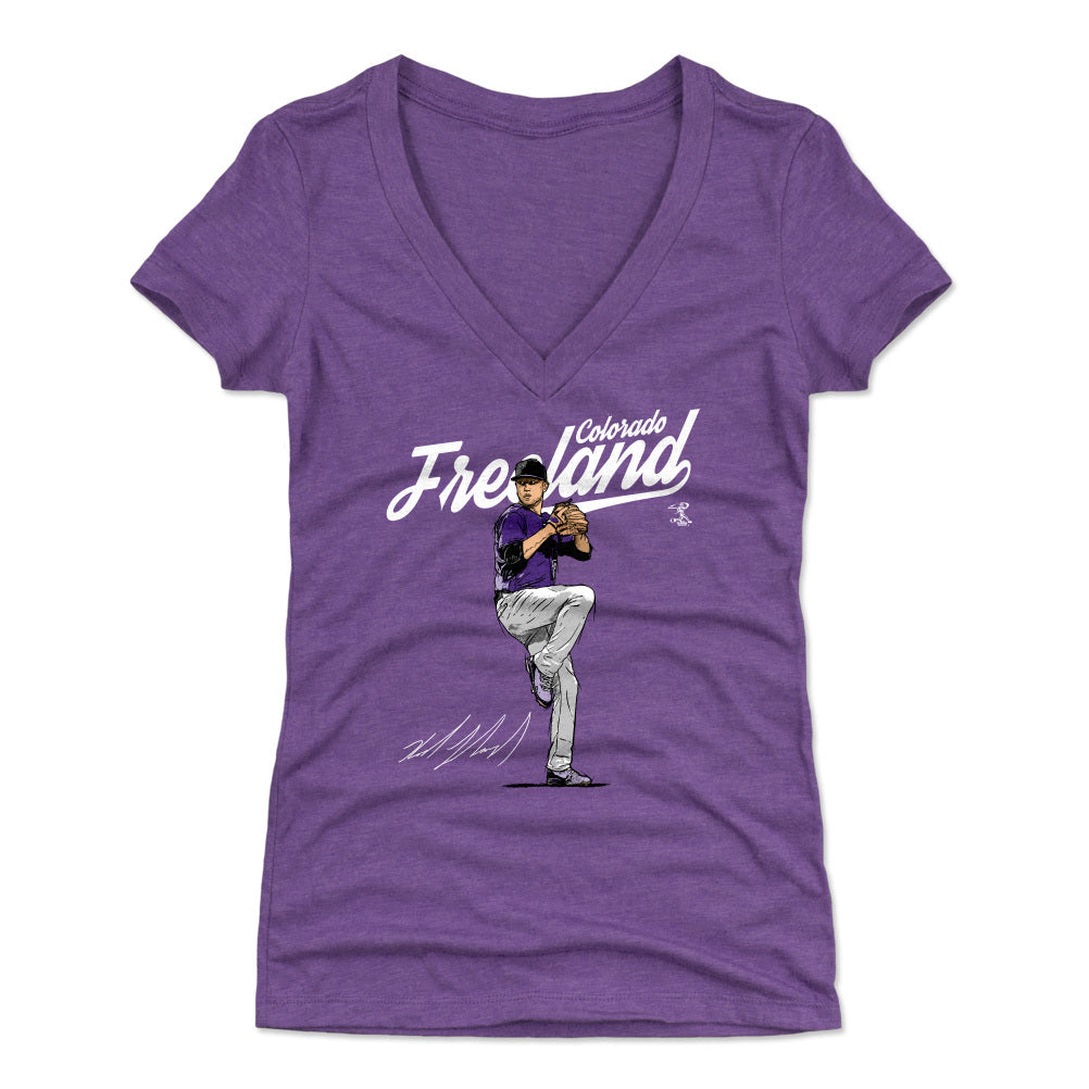 Kyle Freeland Women's V-Neck T-Shirt | 500 LEVEL