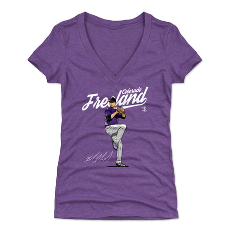 Kyle Freeland Women's V-Neck T-Shirt | 500 LEVEL