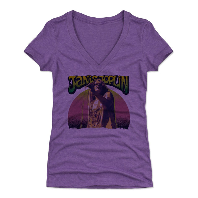 Janis Joplin Women's V-Neck T-Shirt | 500 LEVEL