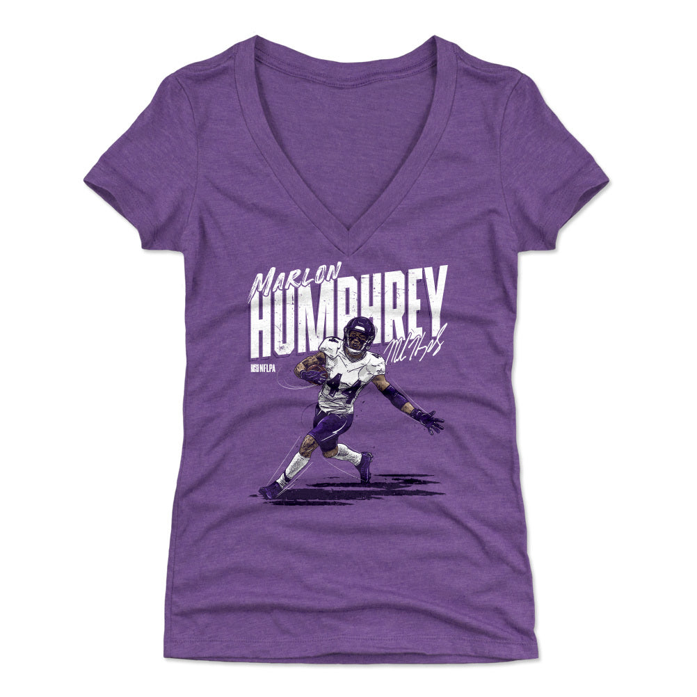 Marlon Humphrey Women's V-Neck T-Shirt | 500 LEVEL