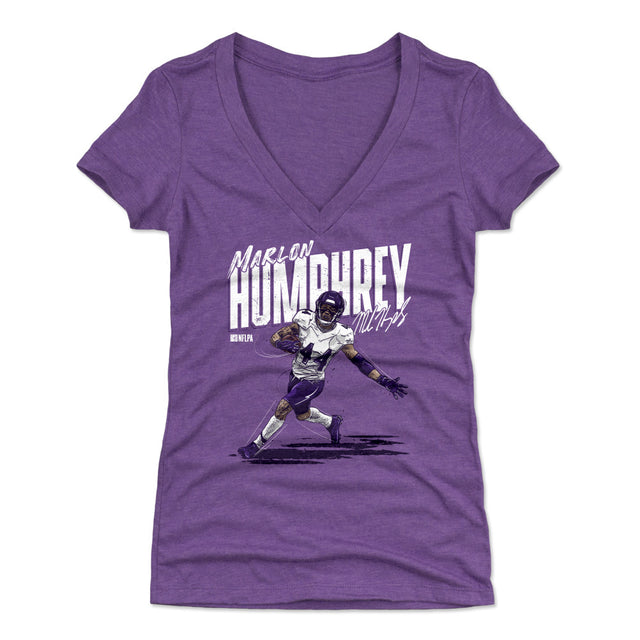 Marlon Humphrey Women's V-Neck T-Shirt | 500 LEVEL