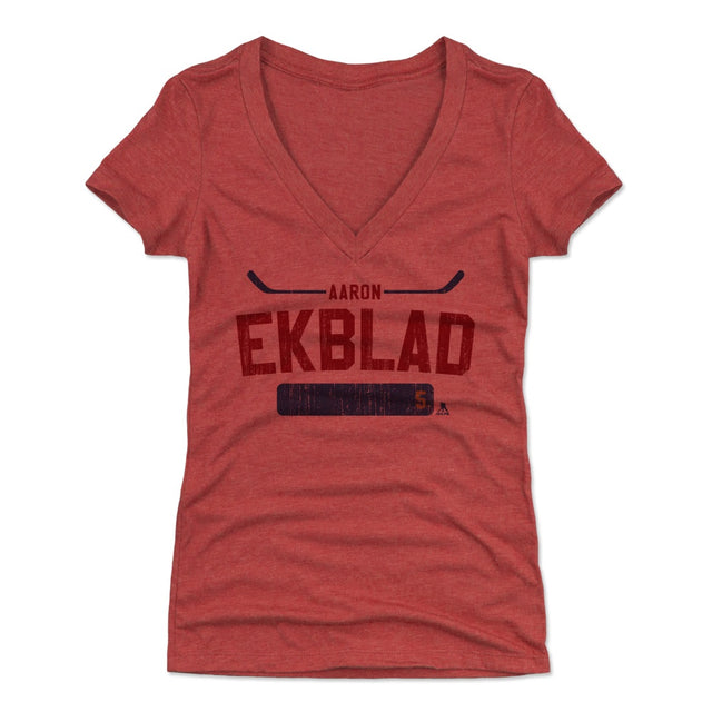 Aaron Ekblad Women's V-Neck T-Shirt | 500 LEVEL