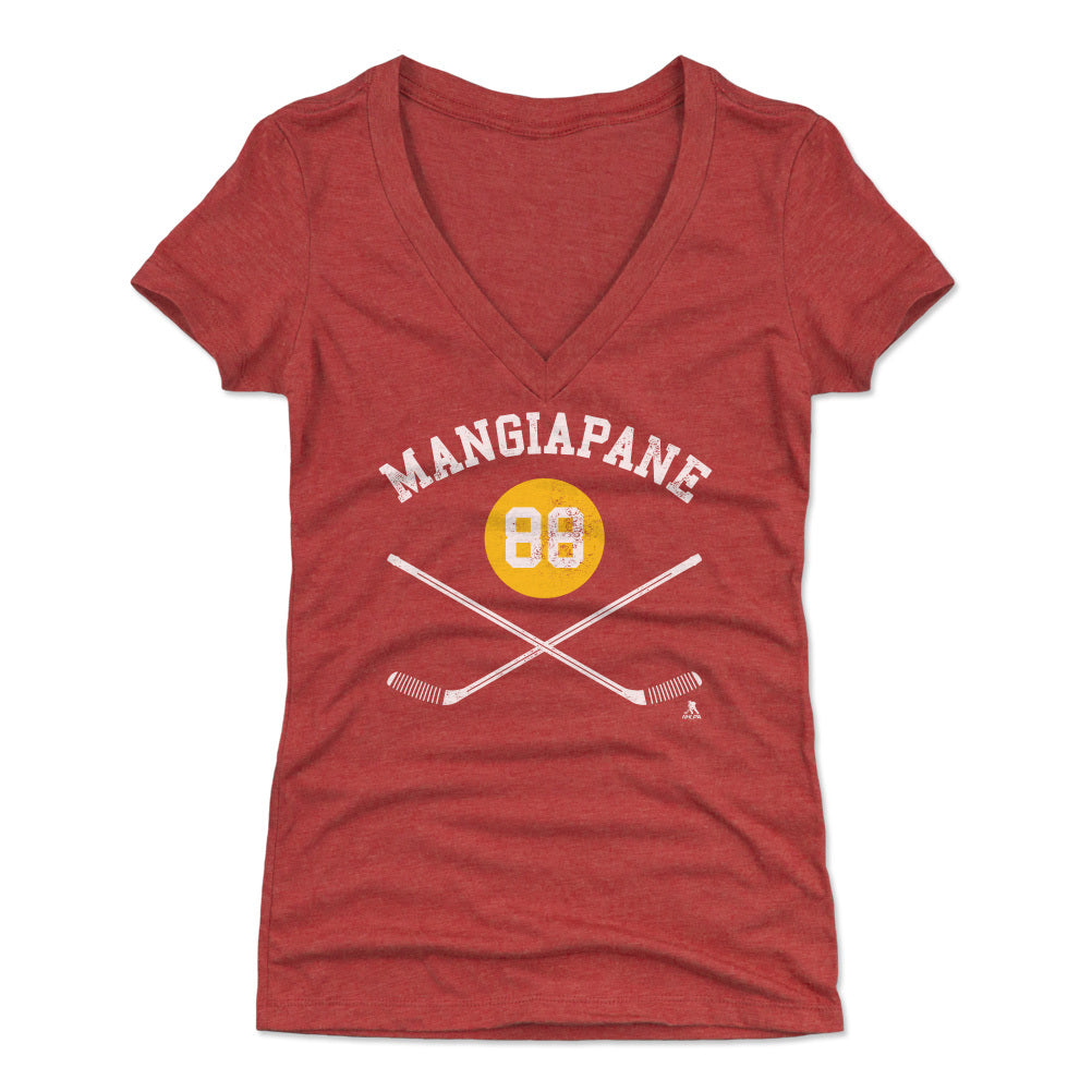 Andrew Mangiapane Women&#39;s V-Neck T-Shirt | 500 LEVEL