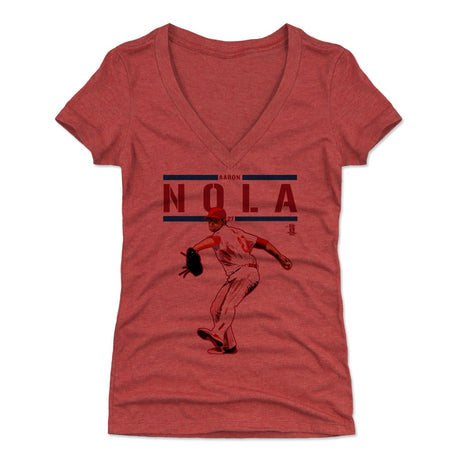 Aaron Nola Women's V-Neck T-Shirt | 500 LEVEL