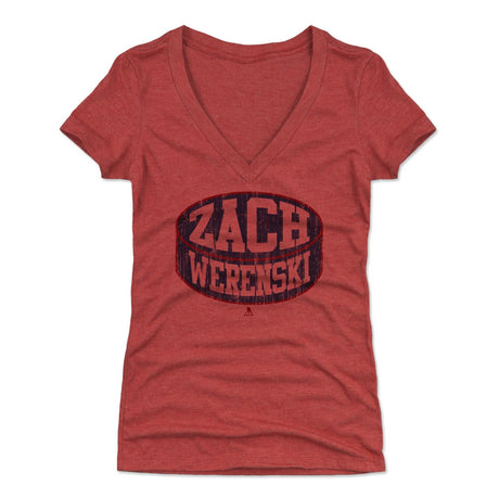 Zach Werenski Women's V-Neck T-Shirt | 500 LEVEL