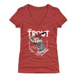 Mike Trout Women's V-Neck T-Shirt | 500 LEVEL