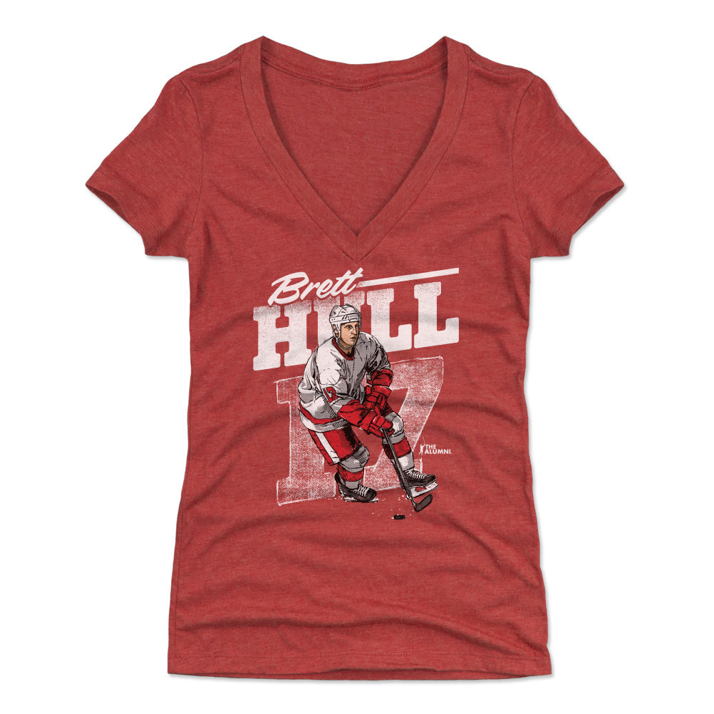 Brett Hull Women&#39;s V-Neck T-Shirt | 500 LEVEL