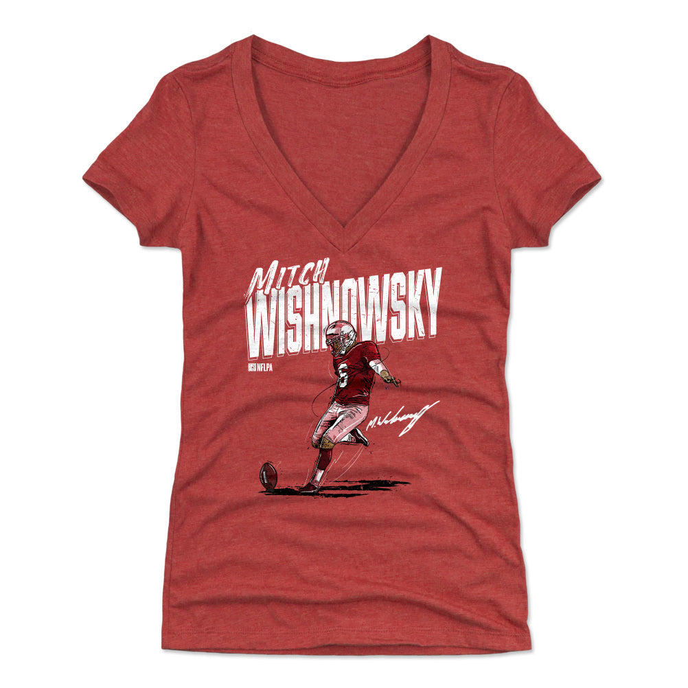 Mitch Wishnowsky Women&#39;s V-Neck T-Shirt | 500 LEVEL