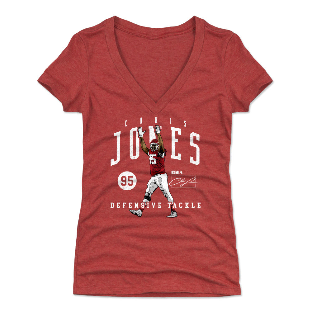 Chris Jones Women's V-Neck T-Shirt | 500 LEVEL