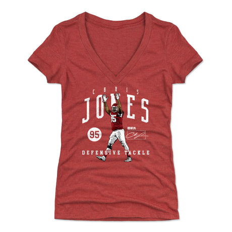 Chris Jones Women's V-Neck T-Shirt | 500 LEVEL