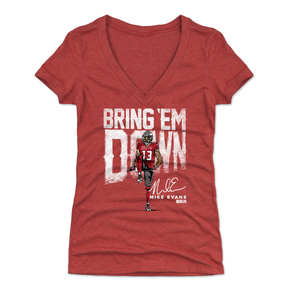 Mike Evans Women's V-Neck T-Shirt | 500 LEVEL