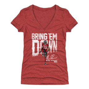 Mike Evans Women's V-Neck T-Shirt | 500 LEVEL