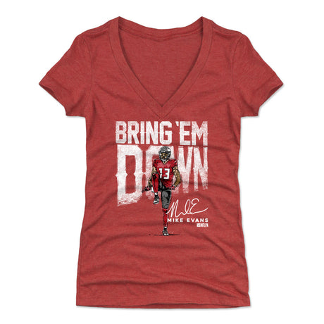Mike Evans Women's V-Neck T-Shirt | 500 LEVEL