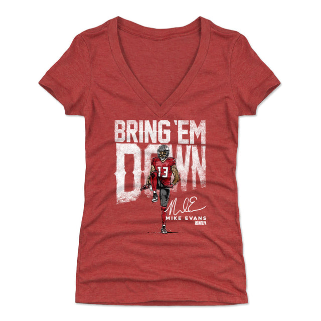 Mike Evans Women's V-Neck T-Shirt | 500 LEVEL