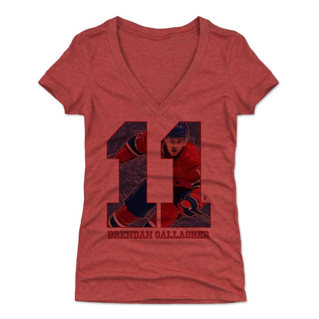Brendan Gallagher Women's V-Neck T-Shirt | 500 LEVEL