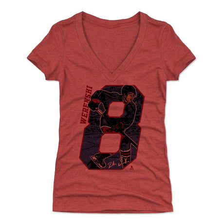 Zach Werenski Women's V-Neck T-Shirt | 500 LEVEL